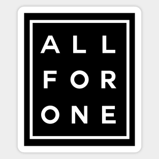 All For One Boxed (White) Magnet